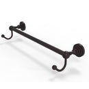 Allied Brass Dottingham Collection 18 Inch Towel Bar with Integrated Hooks DT-41-18-HK-VB