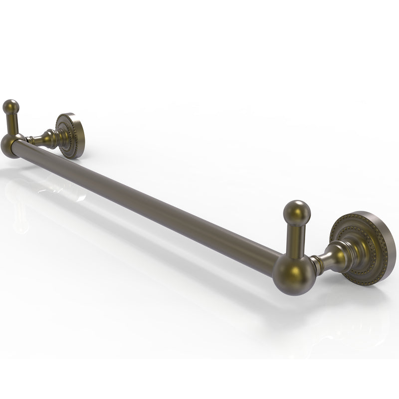 Allied Brass Dottingham Collection 18 Inch Towel Bar with Integrated Hooks DT-41-18-PEG-ABR