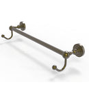 Allied Brass Dottingham Collection 24 Inch Towel Bar with Integrated Hooks DT-41-24-HK-ABR