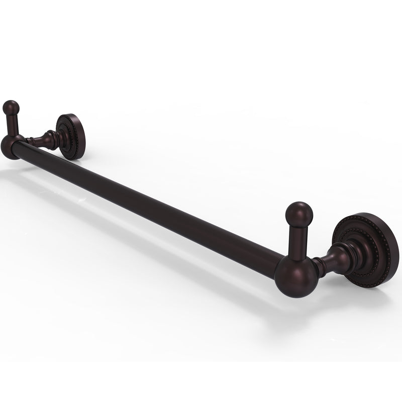 Allied Brass Dottingham Collection 24 Inch Towel Bar with Integrated Hooks DT-41-24-PEG-ABZ