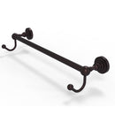 Allied Brass Dottingham Collection 30 Inch Towel Bar with Integrated Hooks DT-41-30-HK-ABZ