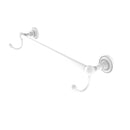 Allied Brass Dottingham Collection 36 Inch Towel Bar with Integrated Hooks DT-41-36-HK-WHM