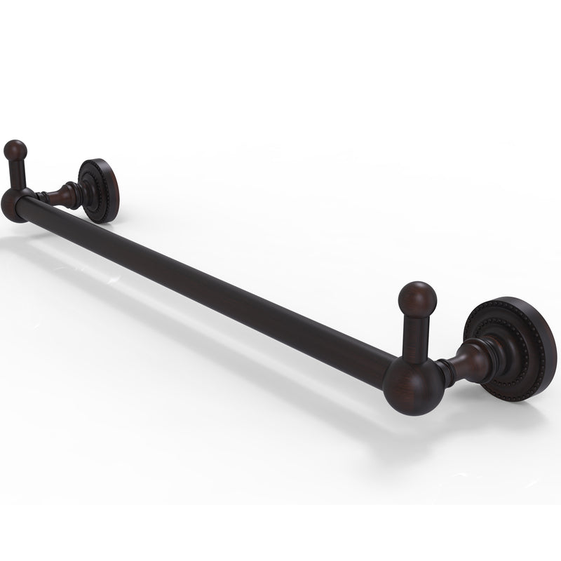 Allied Brass Dottingham Collection 36 Inch Towel Bar with Integrated Hooks DT-41-36-PEG-VB