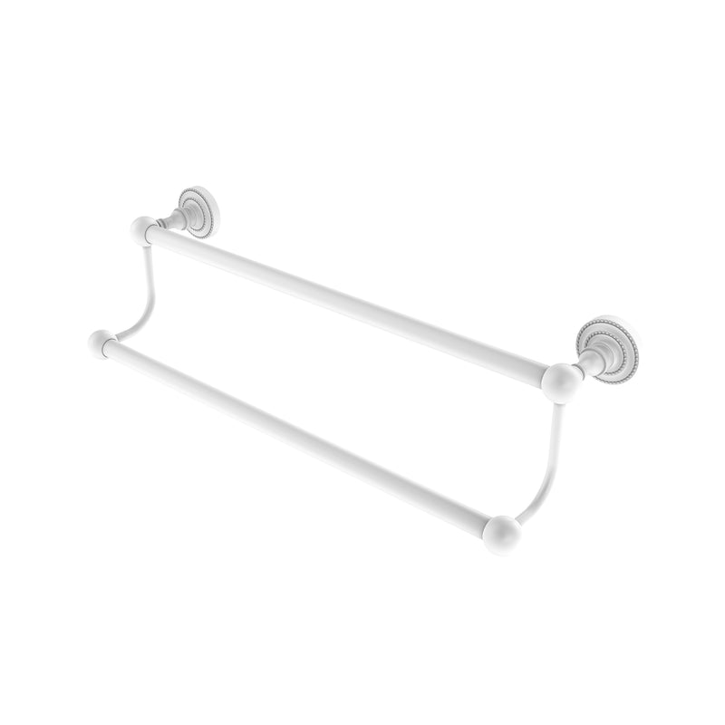 Allied Brass Dottingham Collection 18 Inch Double Towel Bar DT-72-18-WHM