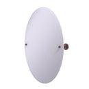 Allied Brass Frameless Oval Tilt Mirror with Beveled Edge DT-91-CA