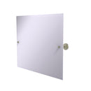 Allied Brass Frameless Landscape Rectangular Tilt Mirror with Beveled Edge DT-93-PNI