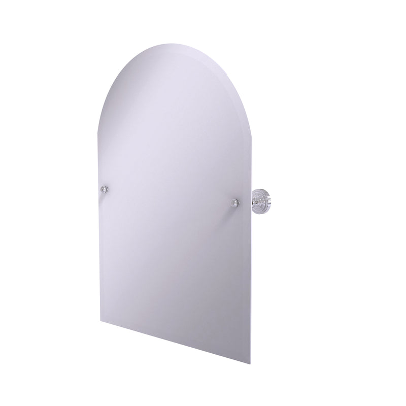 Allied Brass Frameless Arched Top Tilt Mirror with Beveled Edge DT-94-PC