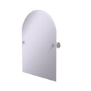 Allied Brass Frameless Arched Top Tilt Mirror with Beveled Edge DT-94-SN