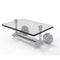 Allied Brass Dottingham Collection Two Post Toilet Tissue Holder with Glass Shelf DT-GLT-24-PC