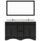 Modern Fittings Talisa 60" Double Bath Vanity with Cultured Marble Quartz Top and Round Sinks