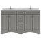 Modern Fittings Talisa 60" Double Bath Vanity with Cultured Marble Quartz Top and Round Sinks