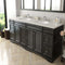 Modern Fittings Talisa 72" Double Bath Vanity with Quartz Top and Round Sinks with Matching Mirror