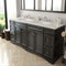 Modern Fittings Talisa 72" Double Bath Vanity Quartz Top and Square Sinks Faucets