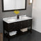 Modern Fittings Winterfell 60" Double Bath Vanity with Calacatta Quartz Top and Round Sinks Faucets