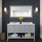 Modern Fittings Winterfell 60" Double Bath Vanity with Calacatta Quartz Top and Round Sinks