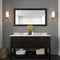 Modern Fittings Winterfell 60" Double Bath Vanity with Calacatta Quartz Top and Square Sinks Faucets