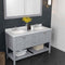 Modern Fittings Winterfell 60" Double Bath Vanity with Calacatta Quartz Top and Square Sinks Faucets