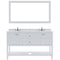 Modern Fittings Winterfell 60" Double Bath Vanity with Calacatta Quartz Top and Square Sinks