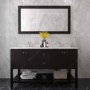 Modern Fittings Winterfell 60" Double Bath Vanity with Cultured Marble Quartz Top and Round Sinks