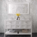 Modern Fittings Winterfell 60" Double Bath Vanity with Cultured Marble Quartz Top and Round Sinks