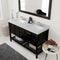 Modern Fittings Winterfell 60" Double Bath Vanity with Dazzle White Quartz Top and Square Sinks