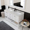 Modern Fittings Winterfell 60" Double Bath Vanity with Dazzle White Quartz Top and Square Sinks