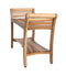 EcoDecor EarthyTeak Symmetry 29" Teak Shower Bench with Shelf and LiftAide Arms