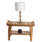 EcoDecor EarthyTeak Tranquility 29" Teak Shower Bench with Shelf