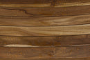 EcoDecors Serenity 35" Teak Wood Shower Bench with Shelf in EarthyTeak Finish