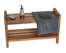 EcoDecor EarthyTeak Classic 35" Shower Bench with Shelf and LiftAide Arms