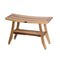 EcoDecor EarthyTeak Satori 28" Teak Shower Bench with Shelf