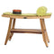 EcoDecor EarthyTeak Satori 28" Teak Shower Bench with Shelf