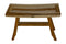 EcoDecors Satori 28" Teak Wood Shower Bench in EarthyTeak Finish