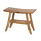 EcoDecor EarthyTeak Satori 24" Teak Shower Bench with Shelf