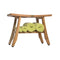 EcoDecor EarthyTeak Satori 24" Teak Shower Bench with Shelf