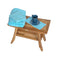 EcoDecor EarthyTeak Satori 24" Teak Shower Bench with Shelf