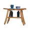 EcoDecor EarthyTeak Satori 24" Teak Shower Bench with Shelf