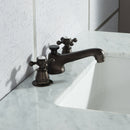 Water Creation Elizabeth 24" Single Sink Carrara White Marble Vanity In Cashmere Gray EL24CW03CG-000000000