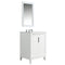 Water Creation Elizabeth 24" Single Sink Carrara White Marble Vanity In Pure White EL24CW01PW-000000000