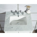 Water Creation Elizabeth 24" Single Sink Carrara White Marble Vanity In Pure White with Matching Mirror EL24CW01PW-R21000000