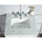 Water Creation Elizabeth 24" Single Sink Carrara White Marble Vanity In Pure White with Matching Mirror and F2-0009-01-BX Lavatory Faucet EL24CW01PW-R21BX0901