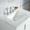 Water Creation Elizabeth 30" Single Sink Carrara White Marble Vanity In Pure White with F2-0012-01-TL Lavatory Faucet EL30CW01PW-000TL1201