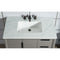 Water Creation Elizabeth 36" Single Sink Carrara White Marble Vanity In Cashmere Gray with F2-0009-03-BX Lavatory Faucet EL36CW03CG-000BX0903