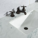 Water Creation Elizabeth 48" Single Sink Carrara White Marble Vanity In Cashmere Gray EL48CW03CG-000000000