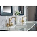 Water Creation Elizabeth 72" Double Sink Carrara White Marble Vanity In Monarch Blue with Matching Mirror and F2-0012-06-TL Lavatory Faucet EL72CW06MB-R21TL1206