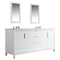 Water Creation Elizabeth 72" Double Sink Carrara White Marble Vanity In Pure White EL72CW01PW-000000000