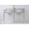 Water Creation Embassy 60" Wide Double Wash Stand and P-Trap included In Chrome Finish EB60B-0100