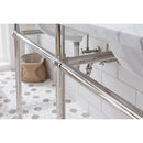 Water Creation Embassy 60" Wide Double Wash Stand P-Trap Counter Top with Basin and F2-0013 Faucet included In Polished Nickel PVD Finish EB60D-0513