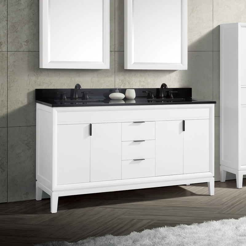 Avanity Emma 61 inch Vanity Combo EMMA-VS61-WT-A