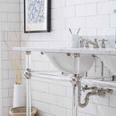 Water Creation Empire 60" Wide Double Wash Stand Only In Polished Nickel PVD Finish EP60A-0500